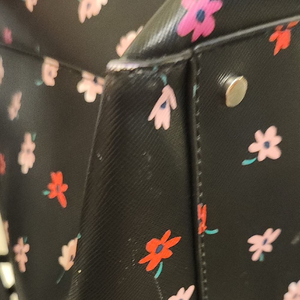 kate spade Black Floral Print Tote - Picture 12 of 16
